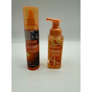 Scent Happy Citrus Sunrise fragrance mist and foaming hand soap.
